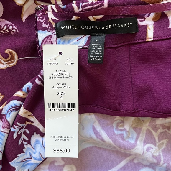 NWT Off-The-Shoulder Floral Printed Top - Picture 6 of 7